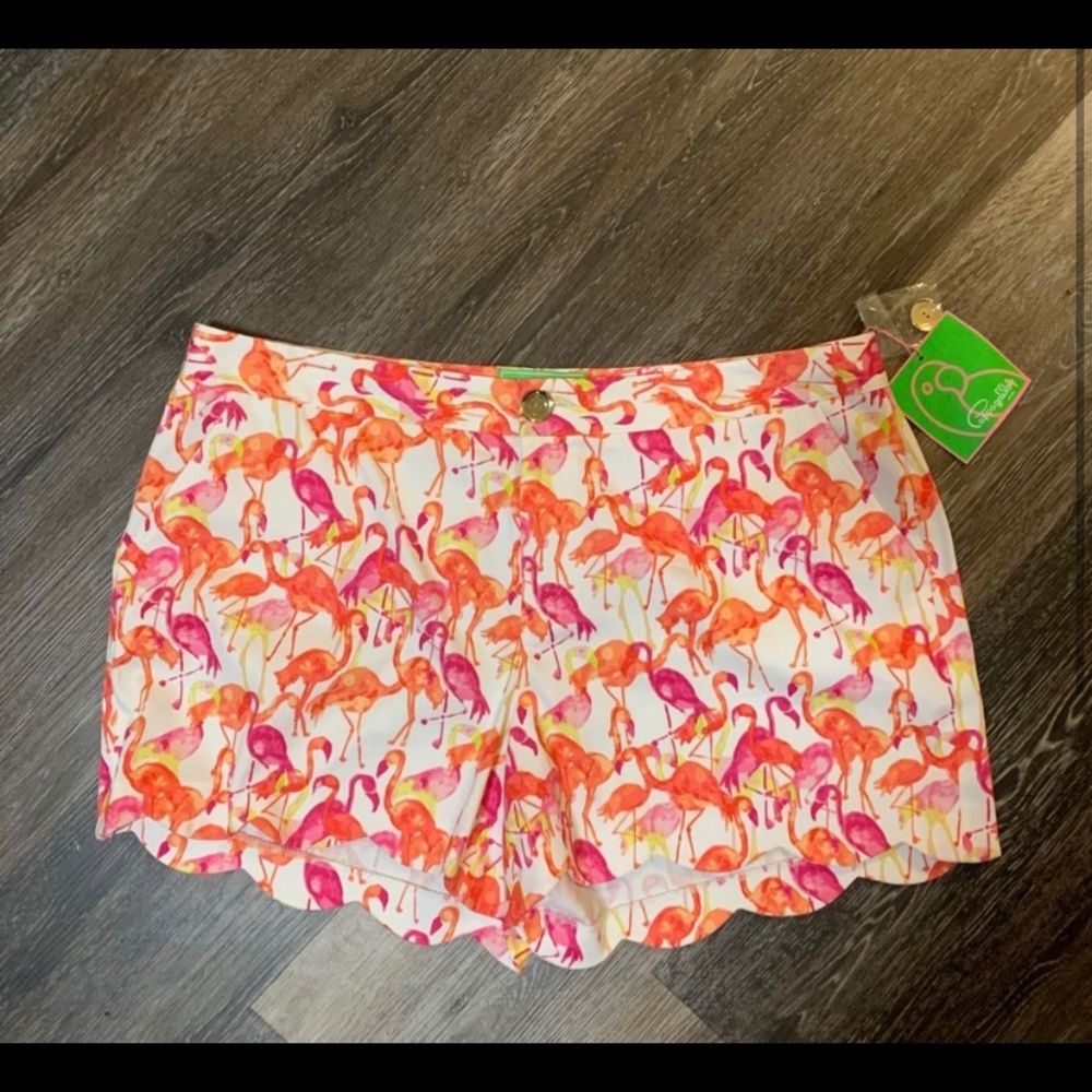 Flamingo printed shorts
